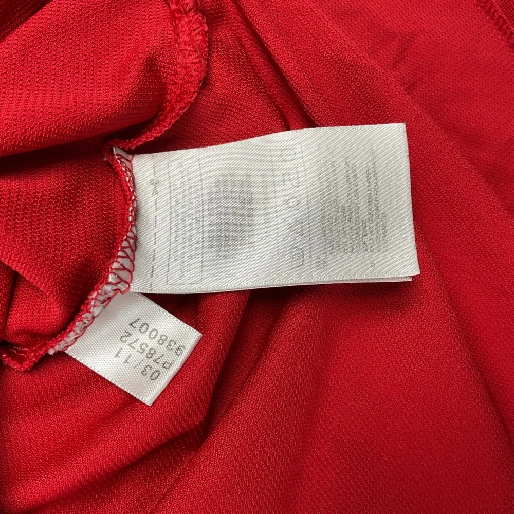Adidas Polo Shirt Mens Medium Red 2014 US Open Pinehurst No 2 Climalite P78572